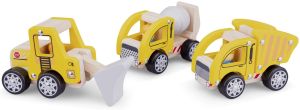 NCT11948 - Set of wooden construction vehicles