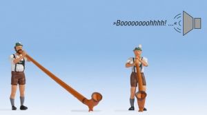 NOC12821 - Alphorn players with sound effect