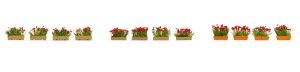 NOC14010 - Flower boxes; red