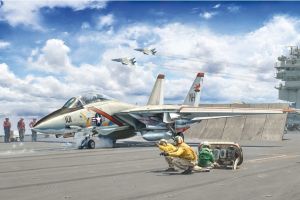 ITA1414 - Build and paint F-14A Tomcat fighter jet