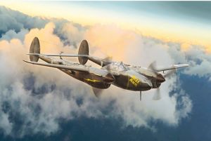 ITA1446 - P38J Lightning aircraft to assemble and paint