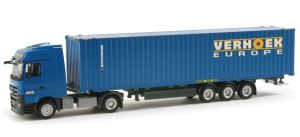 HER156325 - MERCEDES Actros LH08 with container carrier and VERHOEK container