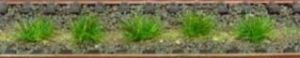 HEK1803 - 100 tufts of dark green grass 5-6 mm