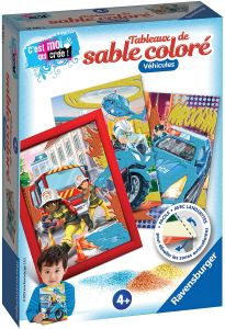 RAV180813 - Colored sand paintings – Vehicles