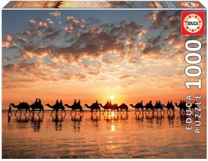 EDU18492 - Jigsaw Puzzle 1000 Pieces At the golden twilight of Cable Beach in Australia