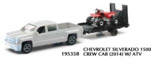 NEW19815D - Pick up CHEVROLET Silverado 1500 with trailer and red Quad