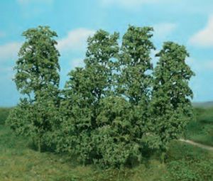 HEK1642 - Lot of 12 natural trees "Dark green"
