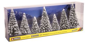 NOC25087 - 7 Snow-Covered Fir Trees