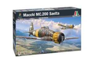 ITA2516 - MACCHI MC.200 Saetta military aircraft kit (assembly and painting required)