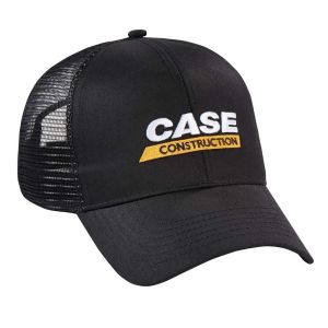 266586 - CASE Black Cap with Mesh Back Construction