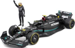 BUR28037H - MERCEDES-AMG W14E SF-23 #44 with L.HAMILTON figurine