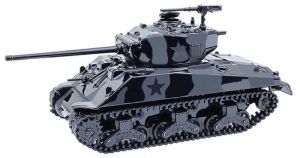 GREEN28170-D - 1976 SHERMAN M4 Long Barrel Tank Black from the BLACK BANDIT series in blister pack