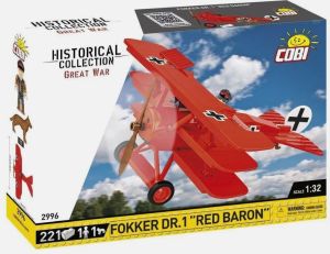 COB2996 - FOKKER DR.1 Military Aircraft - RED BARON - 221 Parts