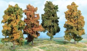 HEK2001 - Set of 4 autumn trees 18cm