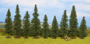 NOC25086 - 9 Christmas trees 8 to 12 cm