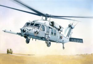 ITA2666 - MH-60K Blackhawk SOA Buildable Helicopter with Paint
