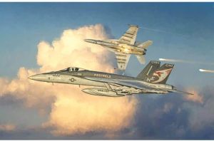 ITA2791 - F/A 18E Superhornet fighter plane to assemble and paint