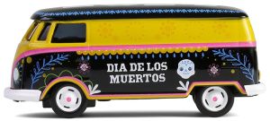 GREEN30525 - VOLKSWAGEN Type 2 Panel Van - DIA DE LOS DEMUERTOS 2025 in blister pack