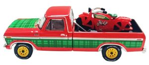 GREEN30564-E - Red 1978 Ford F-250 from the 2025 Christmas Collection series, still in its original packaging.