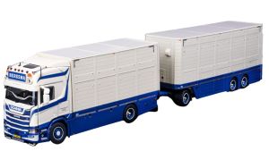 IMC32-0231 - SCANIA R Series High Roff 4x2 truck and trailer 1+2 axles livestock transport BERGMA