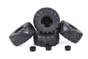 AT3200205 - 4 MICHELIN Mega Xbib 750/560-R26 Tires with Black Rims