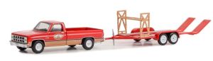 GREEN32250-B - GMC K-2500 Sierra grande Wideside with Cargo Trailer 1982 under blister