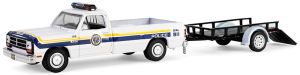 GREEN32315-A - DODGE Ram D-250 1990 Philadelphia Police with trailer from the HOT PURSUIT series in blister pack
