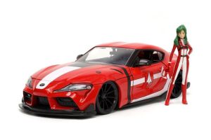 JAD33679 - TOYOTA Supra 2020 with red Miriya STERLING ROBOTECH figure