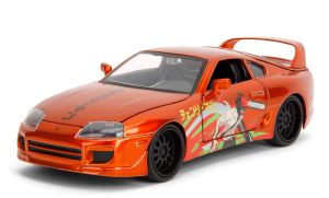 JAD35181 - 1995 Orange TOYOTA Supra with Chainsaw Man Figure