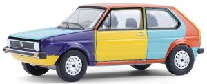GREEN36120-E - VOLKSWAGEN Rabbit 1975 Harlequin from the CLUB VEE-DUB series in blister pack