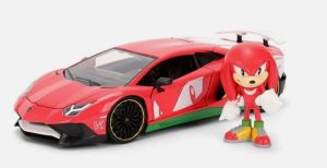 JAD36264 - LAMBORGHINI Aventador SV with KNUCKLES figurine - SONIC