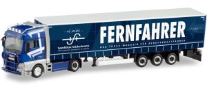 HER311649 - MAN TGX XXL 4x2 with tarpaulin trailer 3 axles FERNFAHRER