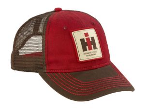 400863 - Brown and red cap with aged-look IH logo