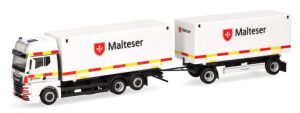 HER318945 - MAN TGX GX 6x2 with body and 1+1-axle trailer MALTESER
