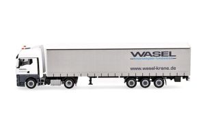HER321235 - MAN TGX GX 4x2 with 3-axle WASEL curtain-sided trailer