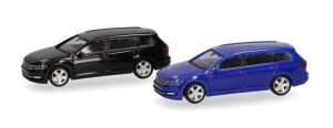 HER013772-003 - VOLKSWAGEN Passat Variant in black and blue – 2-piece model kit