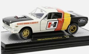 M2M-40300-114A - 1966 Ford Mustang Fastback 2+2, White and Black