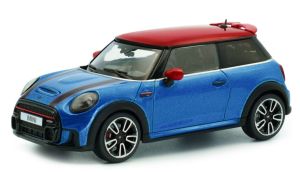 SOL4315003 - MINI Cooper - JOHN COOPER WORKS 2023 Metallic Blue with Red Roof