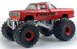 GREEN49160-E - DODGE Ram D250 1990 Monster truck - CYBORG from the KINGS OF CRUNCH series in blister pack