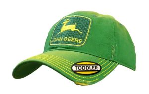 MC53080295GR - Green cap with JOHN DEERE logo for children
