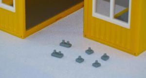MSM5549/02 - 4 double legs for site bungalow - miniature
