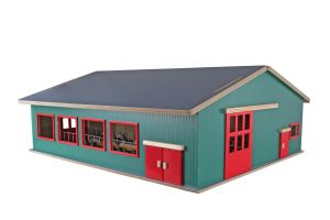 KID610310 - Free-standing stable with shed and pasture - 75 x 68 x 28 cm - without animals or equipment