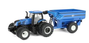 ERT61032 - NEW HOLLAND T8.385 with J&M grain trailer