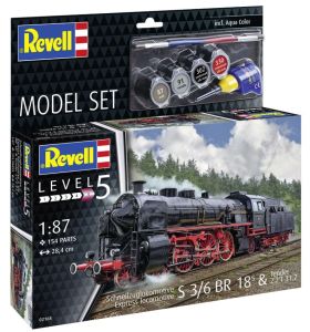 REV62168 - MODEL SET - S3/6 BR 18 Express Locomotive with Tender to be assembled with paint