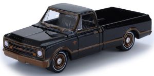 GREEN63080-D - 1972 Chevrolet C10, black, from the California Lowriders series, still in its original packaging.