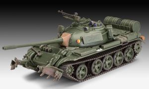 REV63328 - MODEL SET - T-55A/AM Tank with KMT- 6/EMT-5 Mine Plough to be assembled with paint