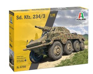 ITA6756 - Sd.Kfz. 234/3 Reconnaissance Vehicle to assemble and paint