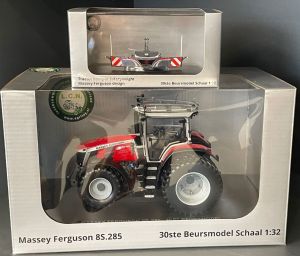 UH6855-6856 - MASSEY FERGUSON 8S.285 with Bumper - 30th Beursmodel Schaal