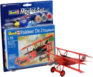 REV64116 - Model set Fokker DR.1 Triplane with painting to assemble