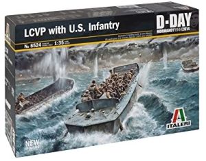 ITA6524 - LCVP with US Infantry to assemble and paint